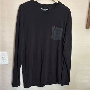 Travis Mathew Black Long Sleeve Tee size M